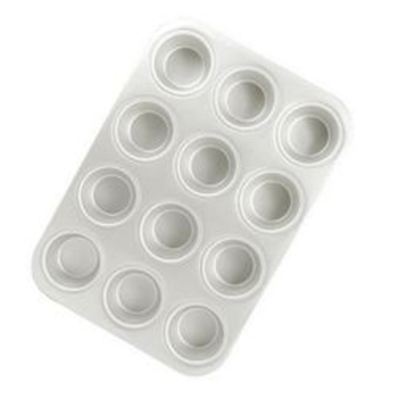 Fat Daddios – Standard Muffin Pan, 12 Cups Heavy Duty – Anodized Aluminum – MFN-STD