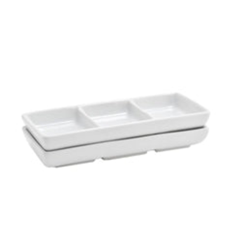 FOH 3-Compartment Sampler White – CS1D