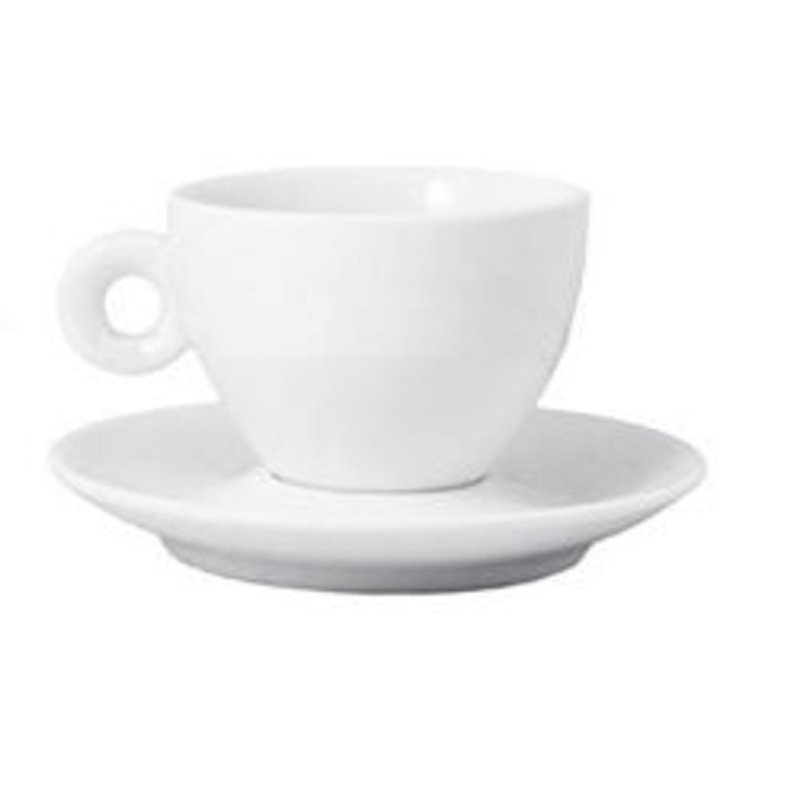 FOH Cup And Saucer, 2oz White – CS1D