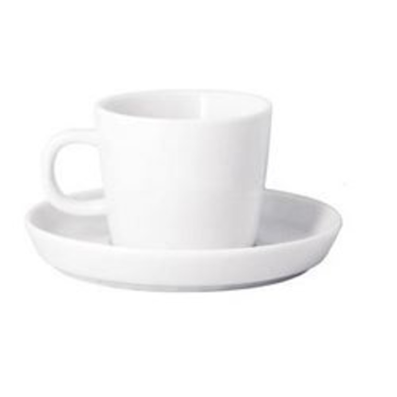 FOH Cup And Saucer, 3oz White – CS1D