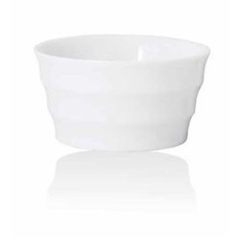 FOH Ramekin, Porcelain Ribbed 3oz – White – CS12