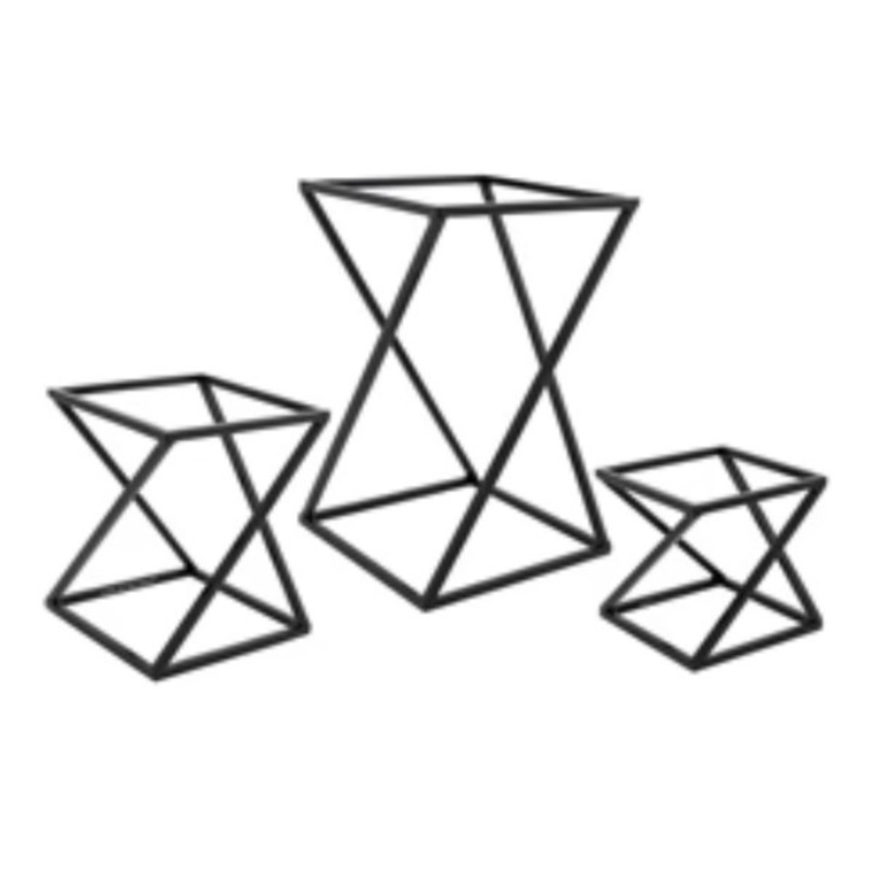 FOH Twist 3 Piece Riser , Matte Black Set – BRI005BKI28