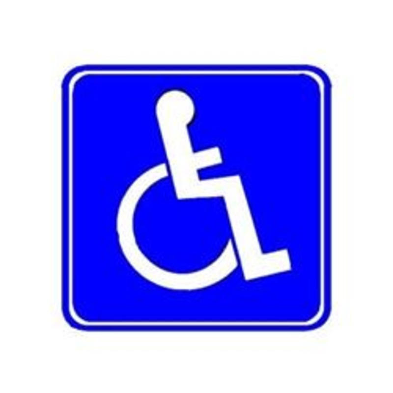 Franklin Machine Products – Sign, ADA Handicap Symbol, 3 x 3 – 280-1128