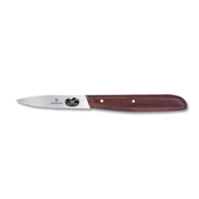 Victorinox Swiss Army Wavy Paring Knife, 3-1/4 Wood – 5.303