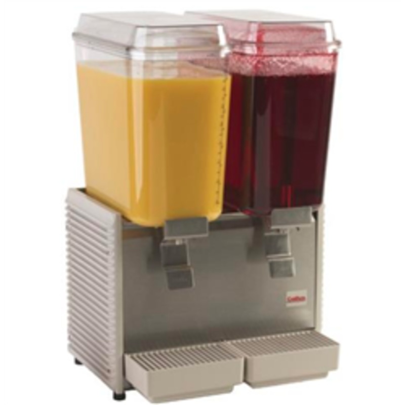 Grindmaster Beverage Dispenser (2)5 Gal, Plastic Side Panels and Drip Trays – D25-4