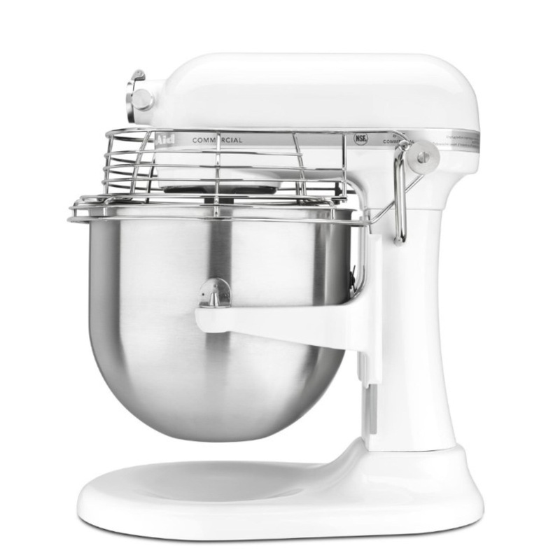 KitchenAid Commercial Stand Mixer, NSF, White with Bowl Guard – KSMC895WH
