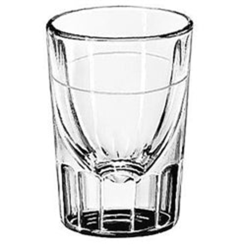 Libbey Glass, Shot Fluted Bottom 2 oz – 7/8 oz Line – CS4D