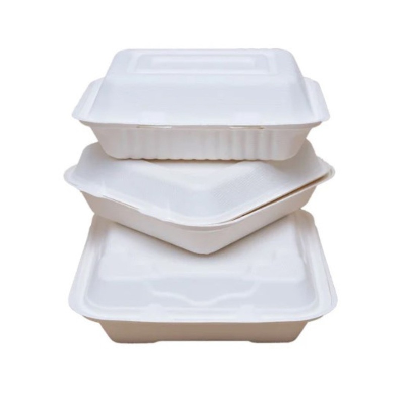 CCK 8 1-Comp Bagasse Hinged Clamshell PFAS Free – CS120