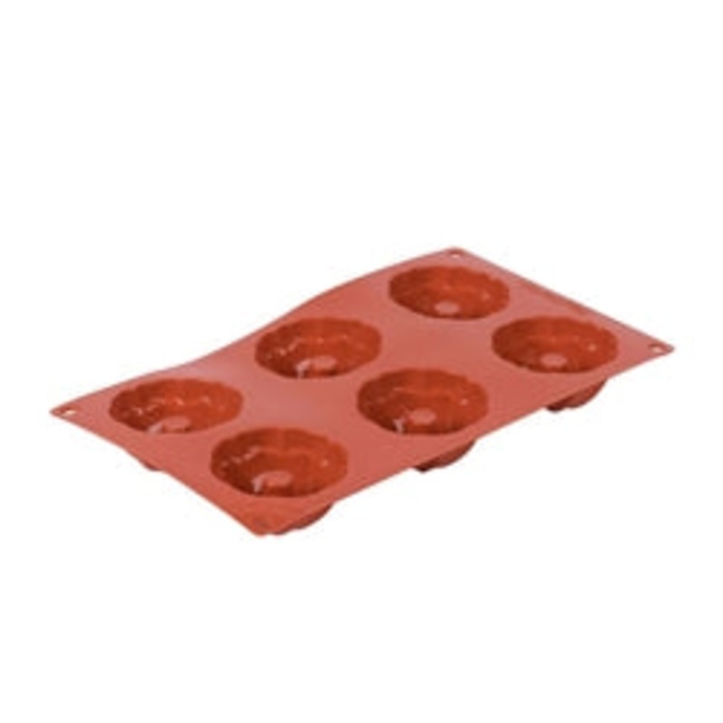 Matfer Bourgeat – Mini Kugelhopf Mold 6 pr Sheet – F257931
