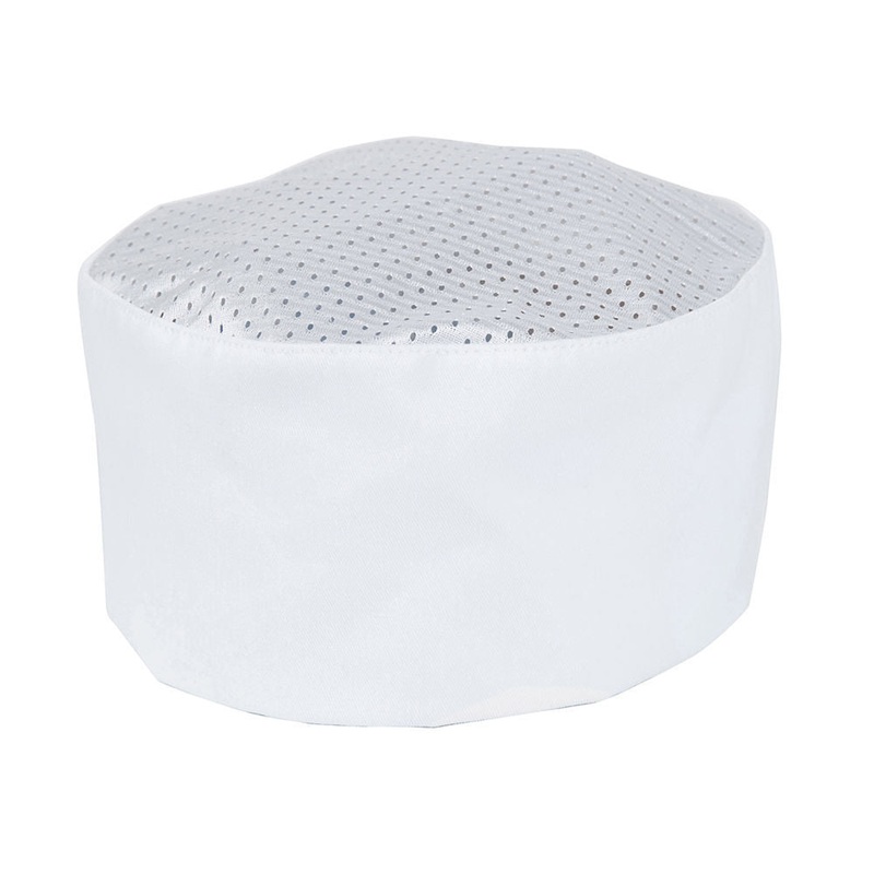Baker’s Skull Cap Mesh Top Wht – MTOM60070WH