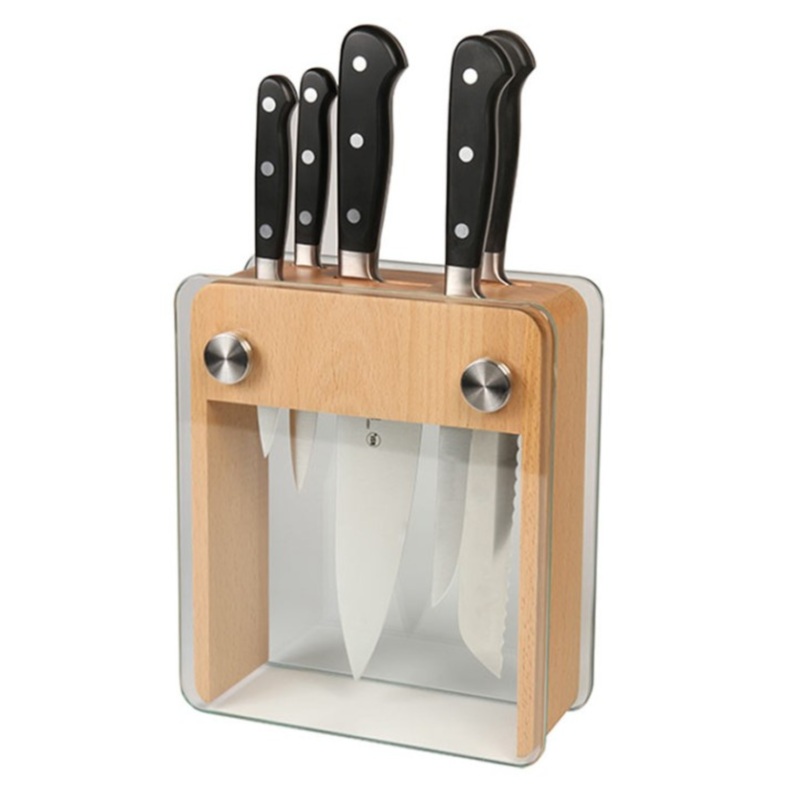 Mercer Knife Block Set 6-Pc Wood Block – M23505