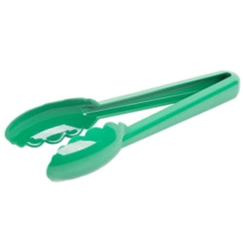 Mercer Tongs, 9 1/2 High Temp Plastic Green – M35100GR