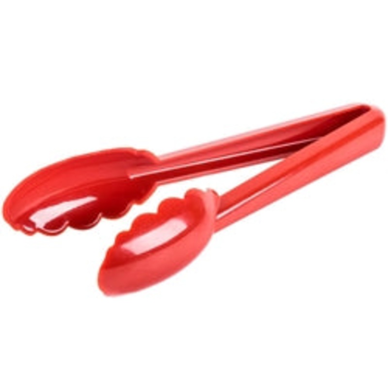 Mercer Tongs, 9 1/2 High Temp Plastic Red – M35100RD