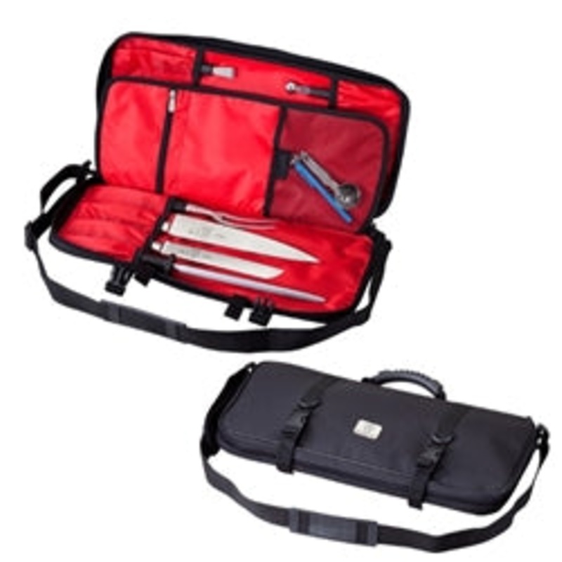 Mercer Tool Knife Case, Single Zip, (12) Pockets, Black – M30512M