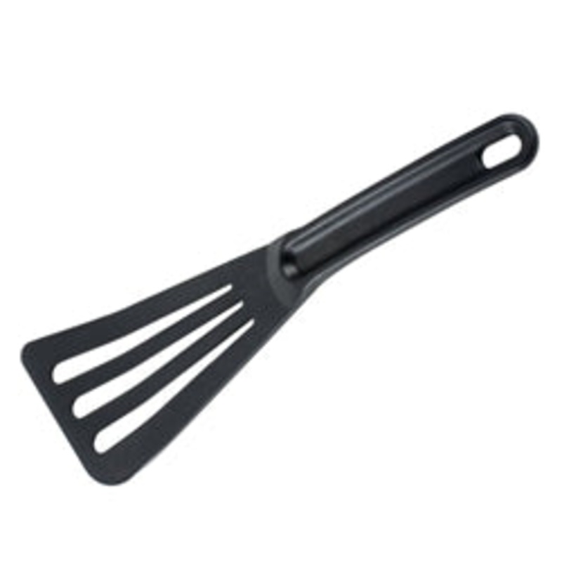 Spatula 3-1/2×12 Hi-Heat Slotted Black