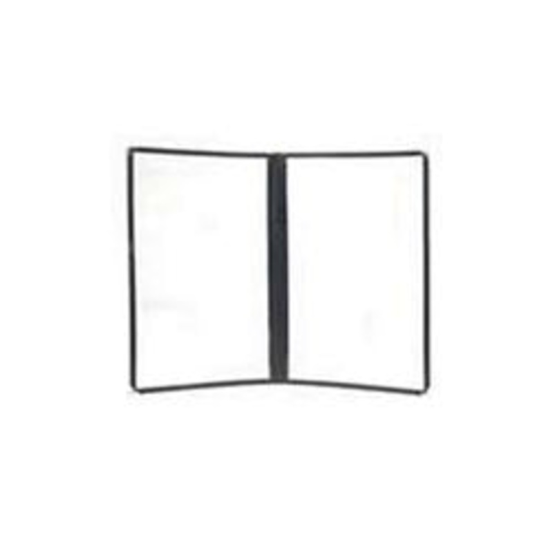Menu Cover, 2 Panel 8.5 x 14 Black Trim – MC50D-BLK