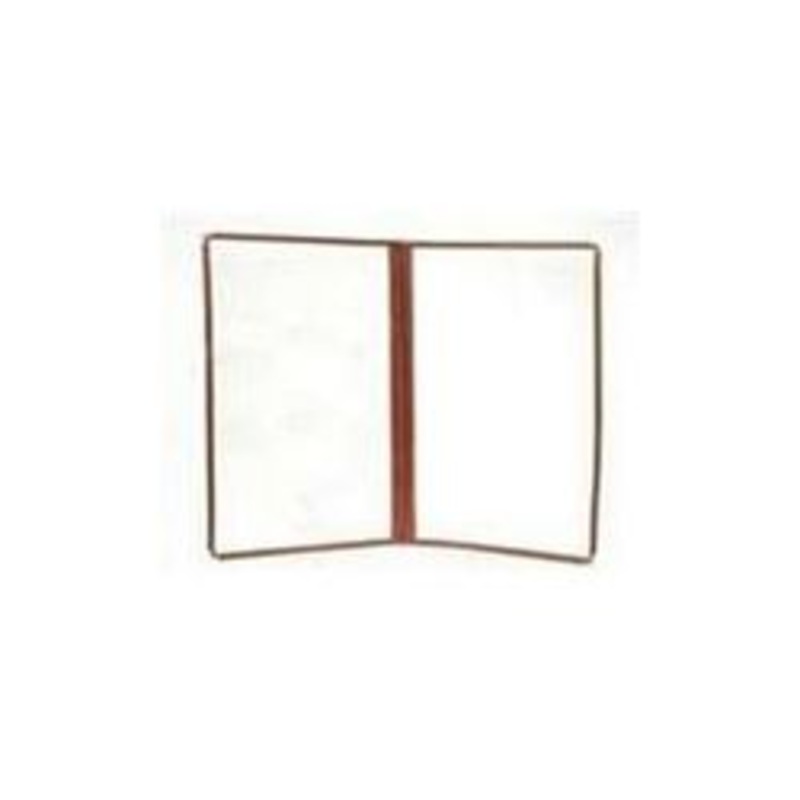 Menu Cover, 2 Panel 8.5 x 14 – Brown Trim – MC50D-BRN