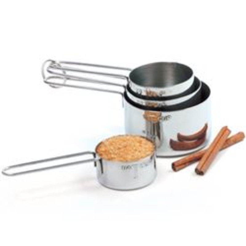 Norpro Measuring Cup Set, Stainless Steel, 4-Piece – 3055