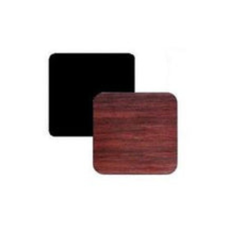 Oak St. Table Top, 36×36 Reversible Mahogany/Black Laminate- 3636ARRMB