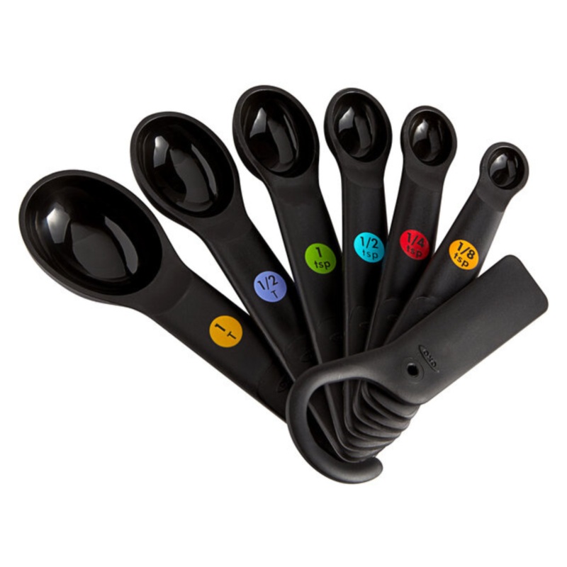 OXO Measuring Spoon Set, Good Grips 7 Piece – Black – 11110801
