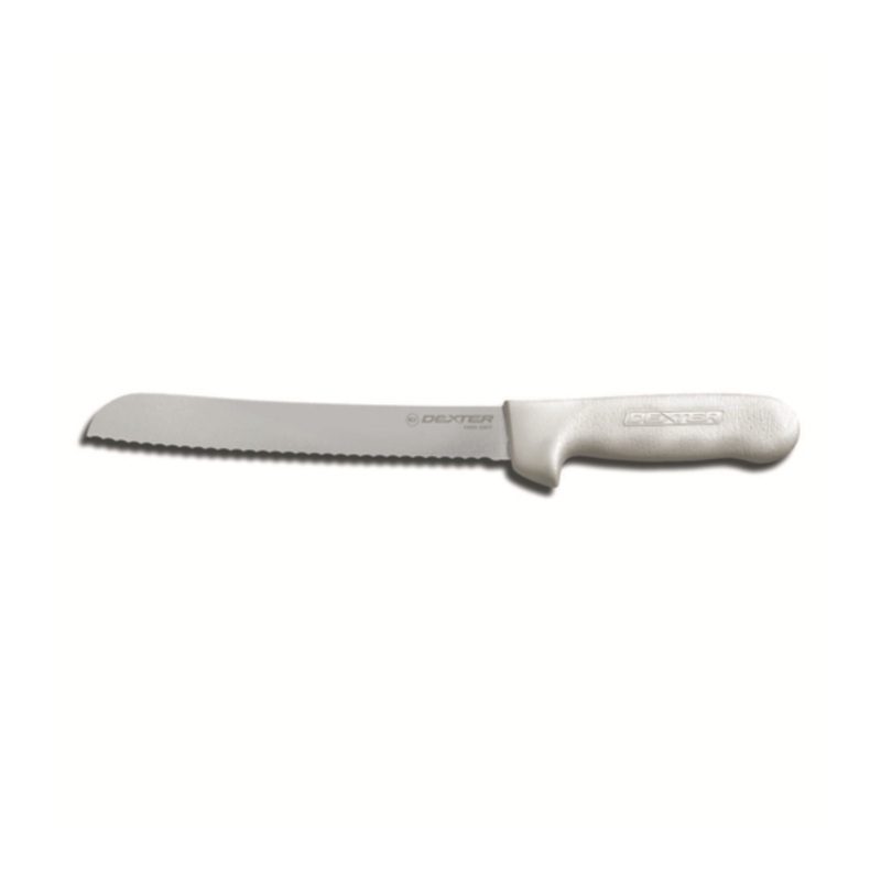 Scallop Bread Knife 8 Wht NSF
