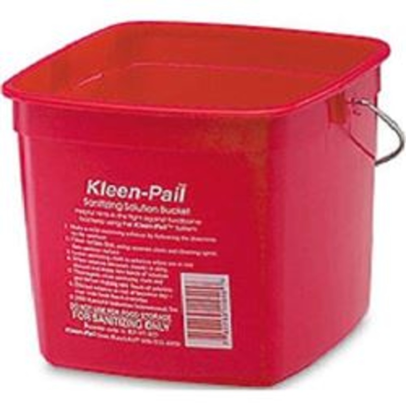 San Jamar Kleen-Pail, 3 qt, Plastic, Red – KP97RD