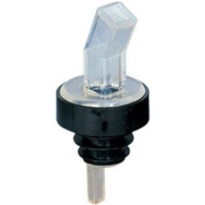 Spill-Stop Pourer Ban-M Screened – Clear W/Black Collar – 313-00 12/BG