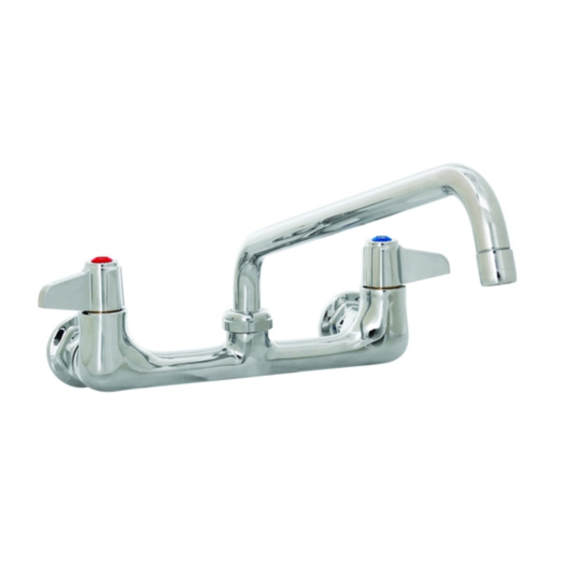 T-S Brass Equip Faucet, Wall Mt 10 Swivel Spout/Nozzle -5F-8WLX10