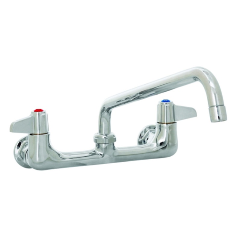 T-S Brass Equip Faucet, Wall Mt 8 Swivel Spout/Nozzle -5F-8WLX08