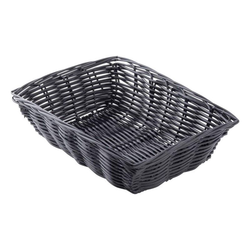 TableCraft – Basket 9 x 6 Rect Black – TCP2472