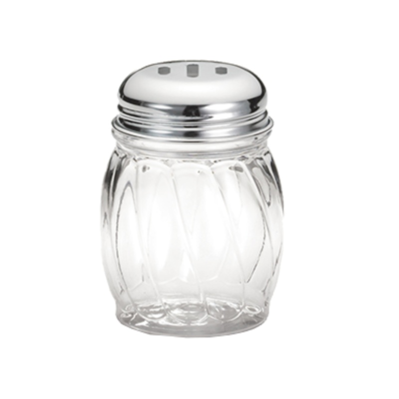 TableCraft Cheese Shaker 6oz Slotted Top, Glass – 260SL
