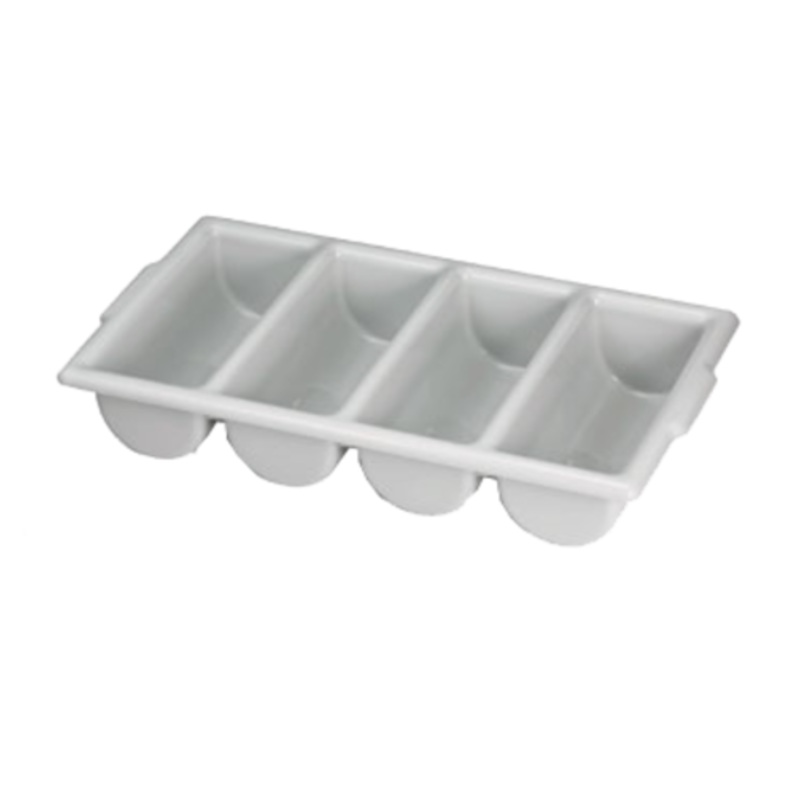 TableCraft – Cutlery Bin 4 Comp. Grey – TCP1524G