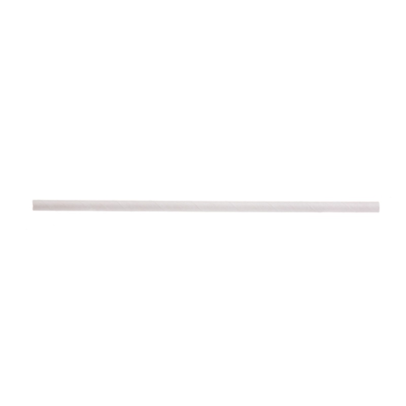 TableCraft Paper Straw, Wrap, 10L, White