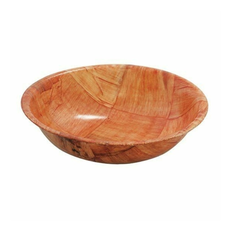 TableCraft – Salad Bowl Mahogany Woven 18 – TCP218W