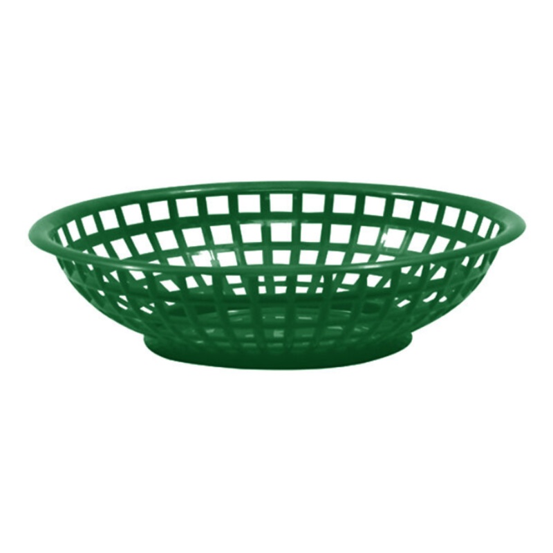 TableCraft – Serving Basket, 8Dia. x 2 Round, Forest Green – TCP1075FG