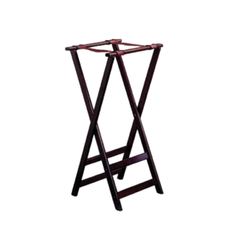 TableCraft Tray Stand, 38 High, Mahogany