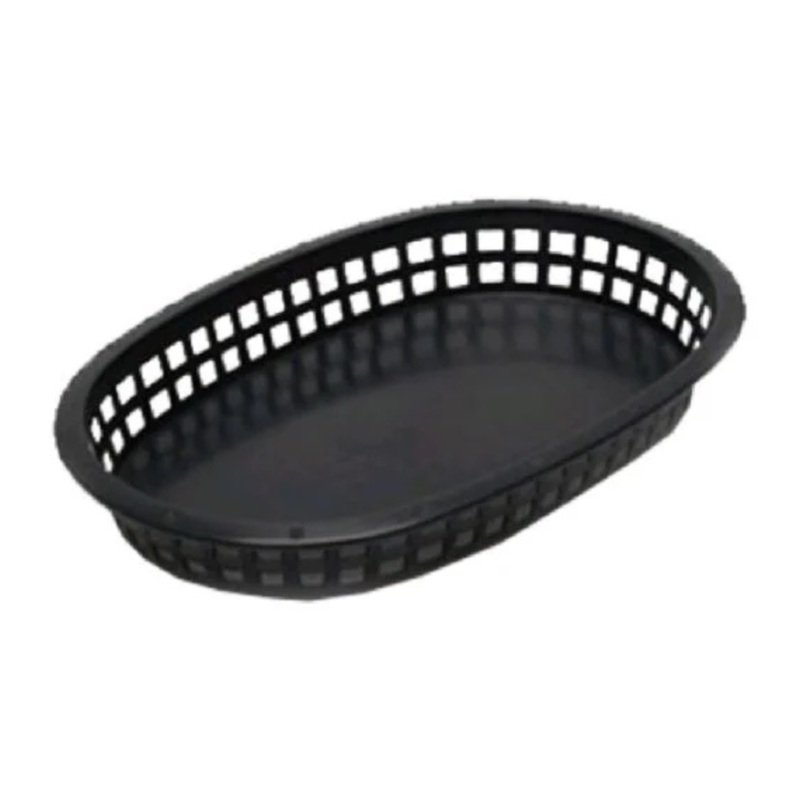 TableCraft – Basket Black Fast Food 10.5×7 – TCPC1076BK