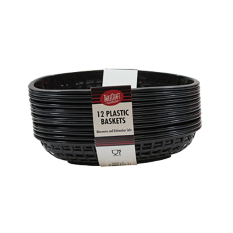 TableCraft – Basket Black Plastic 9x6x2 – TCPC1074BK