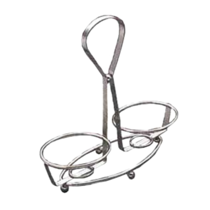 TableCraft O&V Disp Rack Chr for 2 8oz