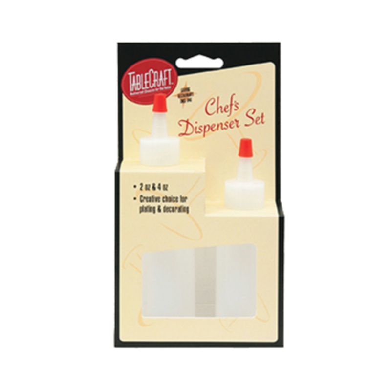 TableCraft – Squeeze Dispensr Set Nat 2/4oz – TCPH110204