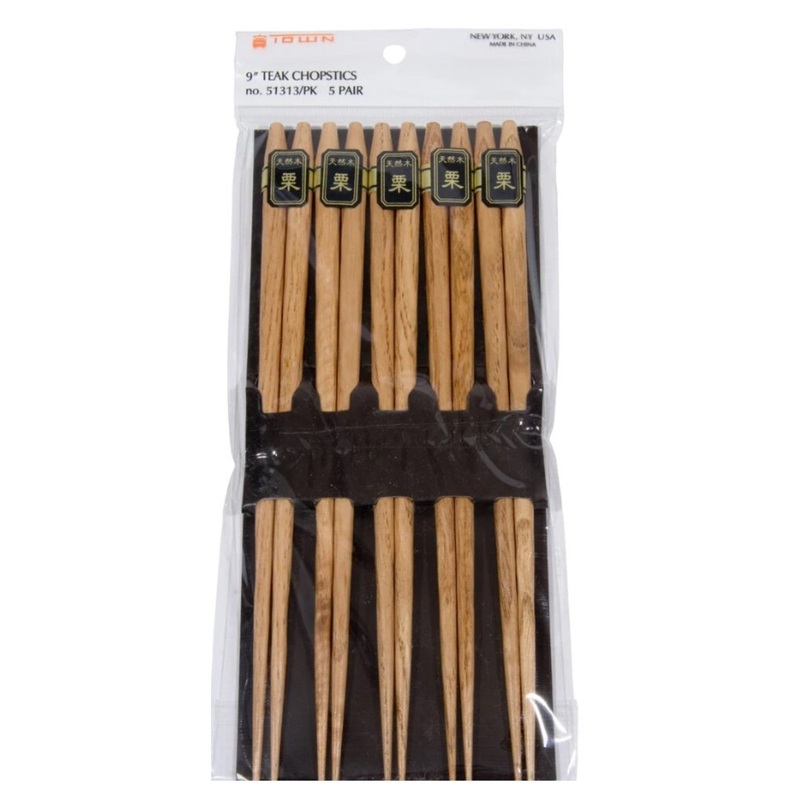 Town Chopstick Teak Japanese 9 5pk – 51313/PK