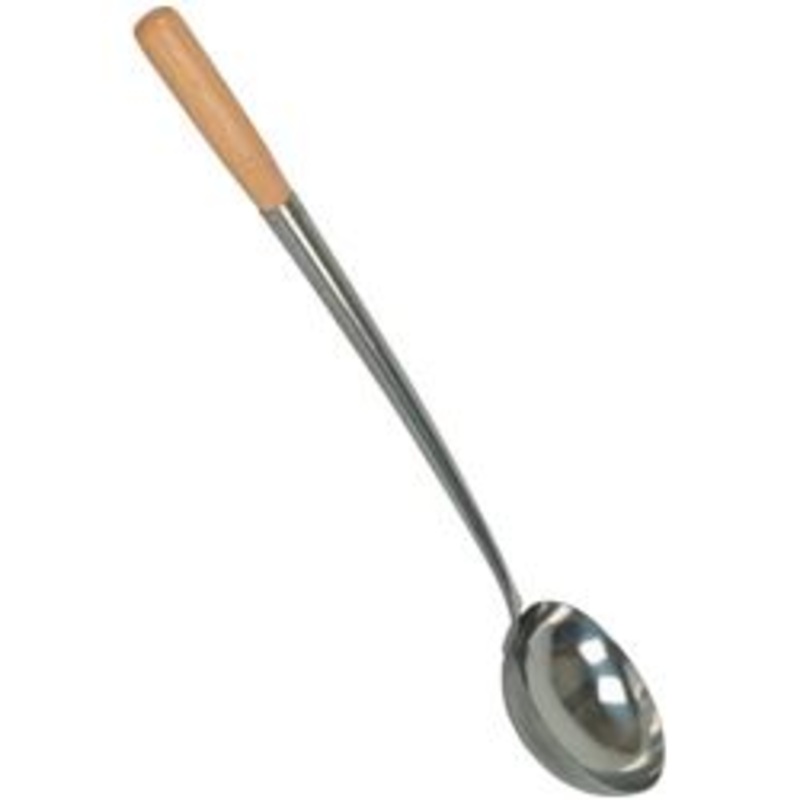 Wok Ladle 10oz 19.75 Wood Hdl