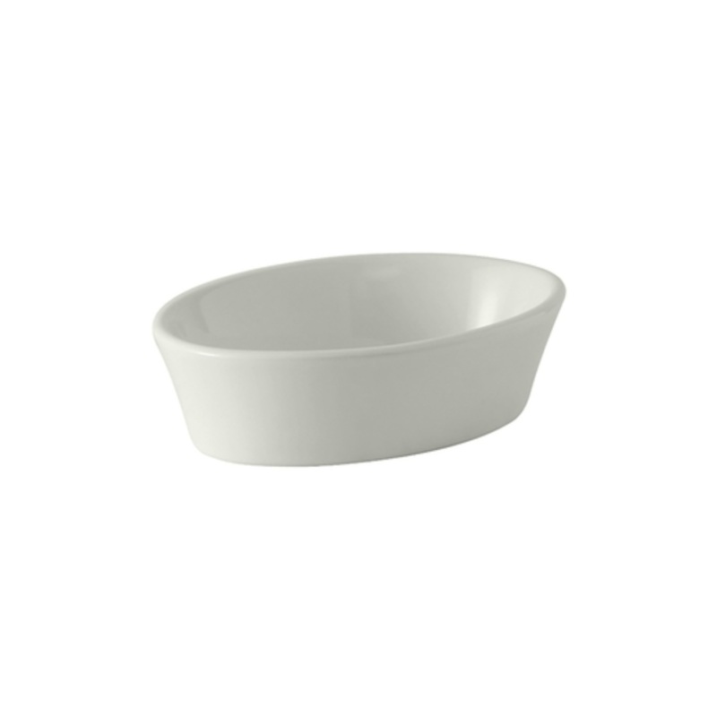 Tuxton Baking Dish, 7oz Oval, Smooth Porcelain, White – CS1D