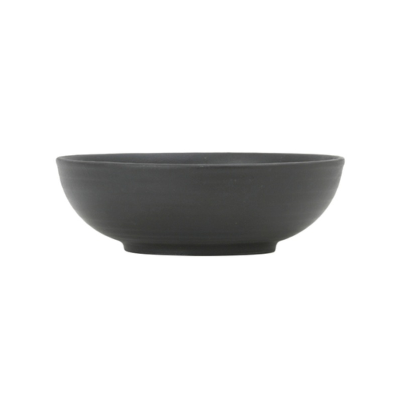 Tuxton Bowl, 26oz, 7-1/8 x 2-3/8h, Embossed, Zion, Matte Black – CS1D