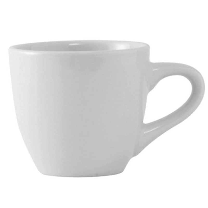 Tuxton Cup, Demitasse/AD Plain White Alaska Pattern – PK6