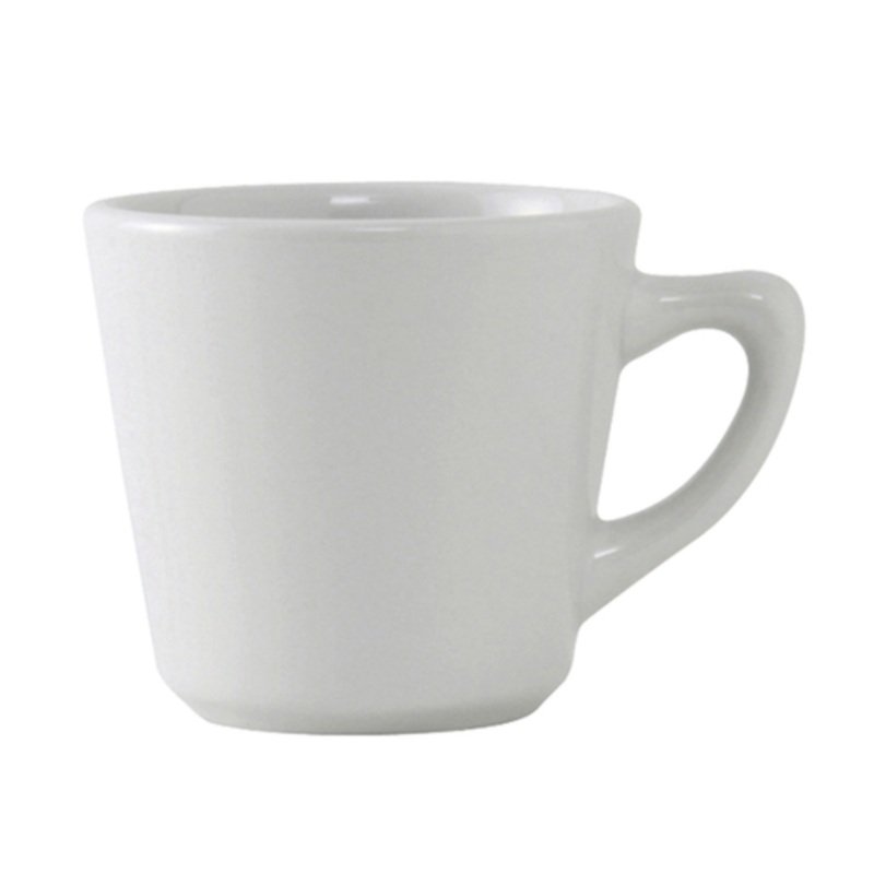 Tuxton Cup, Tall Coffee, Plain White Alaska Pattern – CS3D