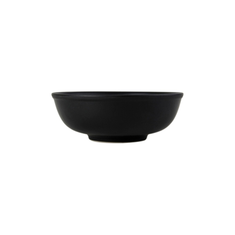 Tuxton Menudo Bowl, 35oz, 7-5/8 x 2-3/4 h, Embossed, Zion Matte Black – CS1D
