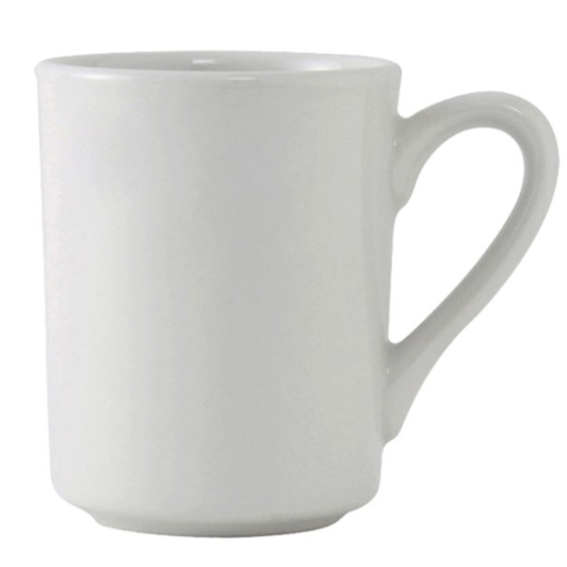Tuxton Mug, Coffee 8 1/2oz White Brea Alaska Pattern – CS3D