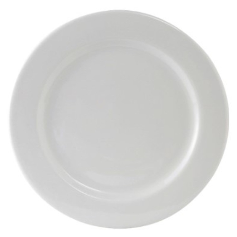 Tuxton Plate, 6 1/4 Rolled Edge Plain White Alaska – CS3D
