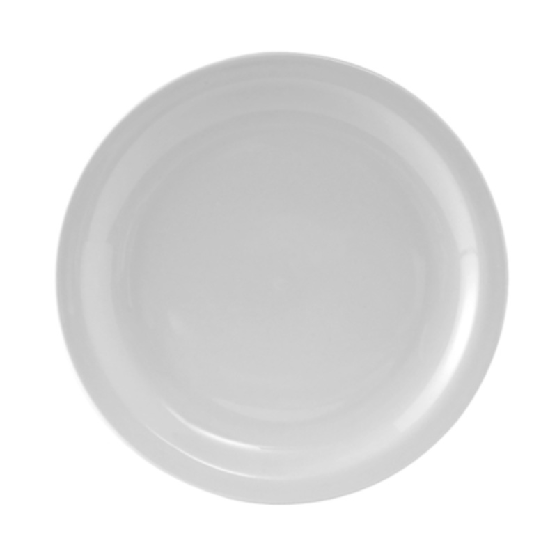 Tuxton Plate, 7 1/2 Narrow Rim White Colorado – CS3D